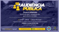 Audiência Pública vai debater problemas causados pelas chuvas na cidade.