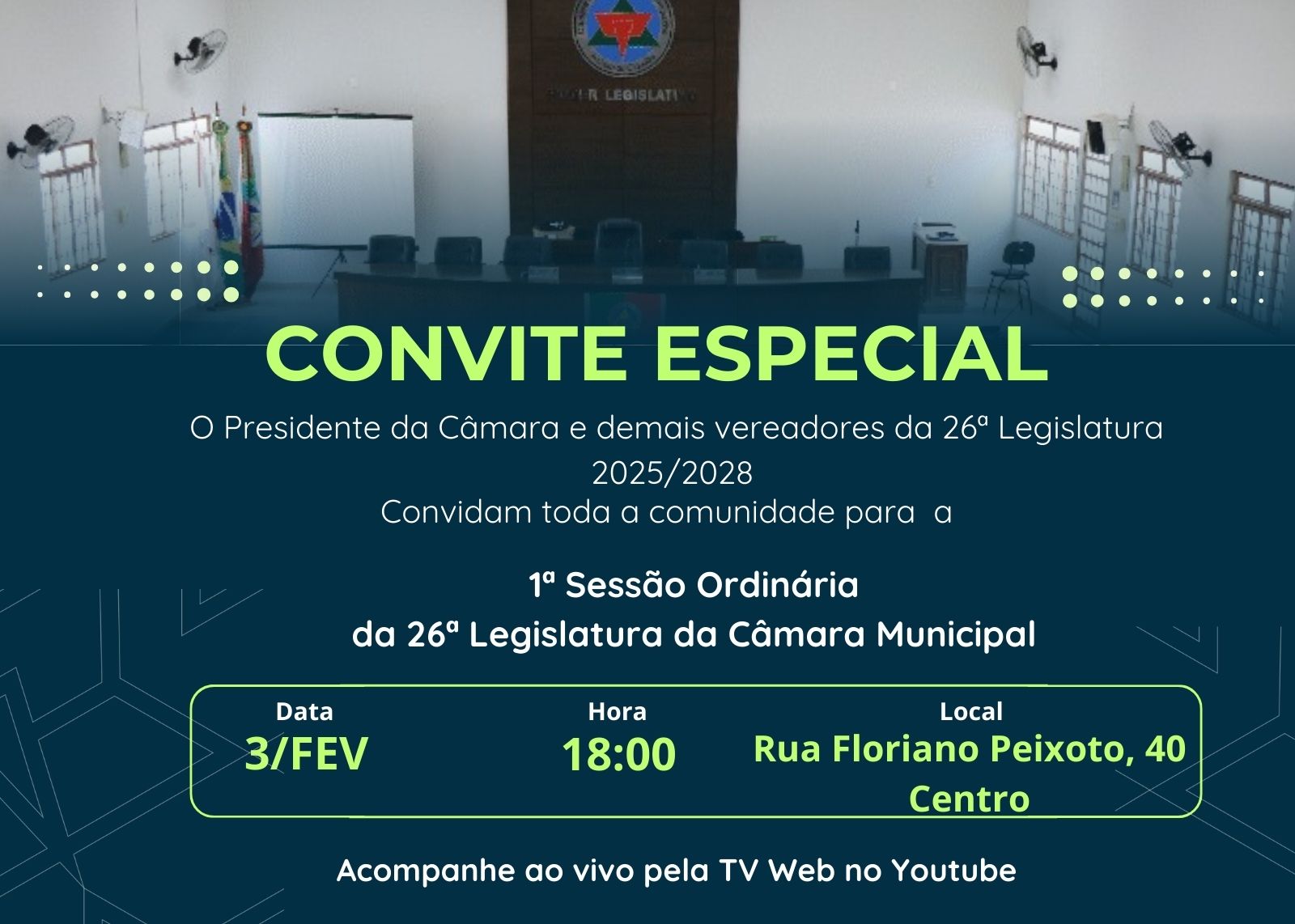 Acompanhe a abertura das Sessões Plenárias de 2025.