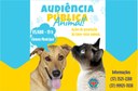 Audiência Pública vai debater causa animal.