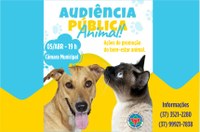 Audiência Pública vai debater causa animal.