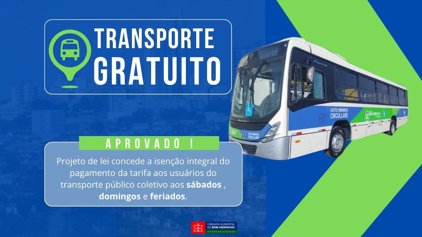 Avanço na mobilidade: transporte gratuito nos feriados e finais de semana é aprovado.