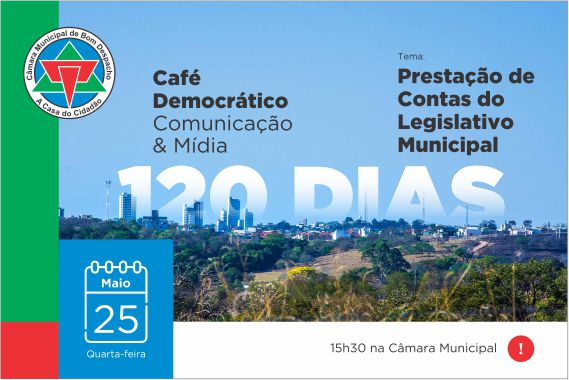 Câmara apresenta à mídia relatório de 120 dias de gestão.