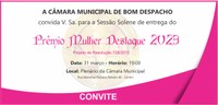 Câmara entrega Prêmio Mulher Destaque 2023.