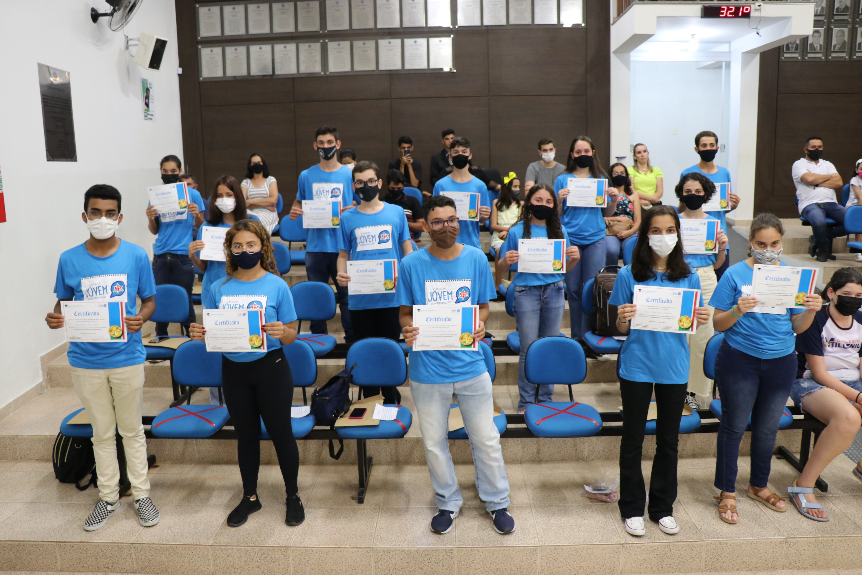 Estudantes do Programa Câmara Jovem iniciam atividades. 