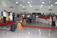 Legislativo presente na abertura do Simpósio Municipal de Educação.