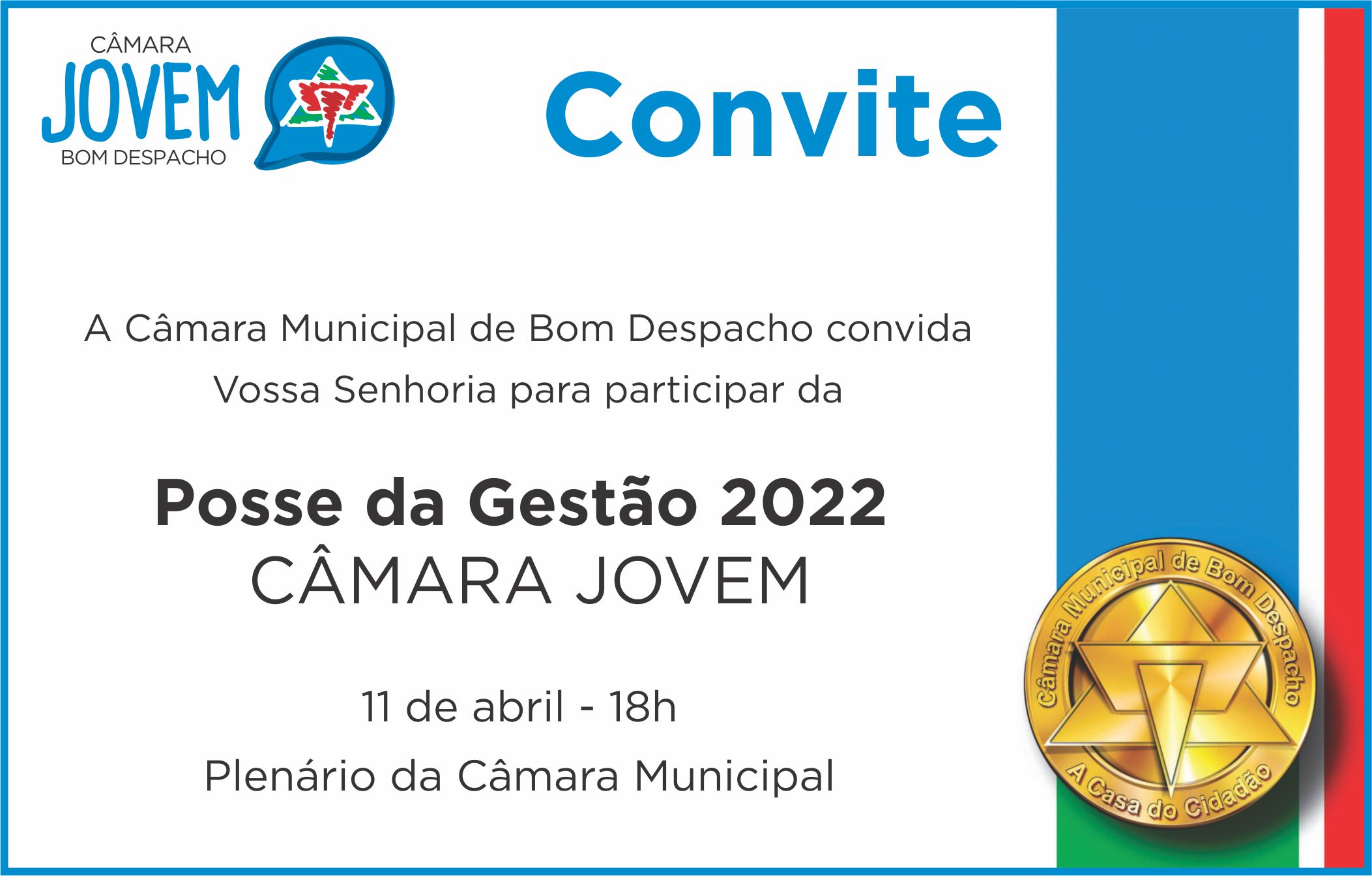 Tomam posse os participantes do Programa Câmara Jovem.  