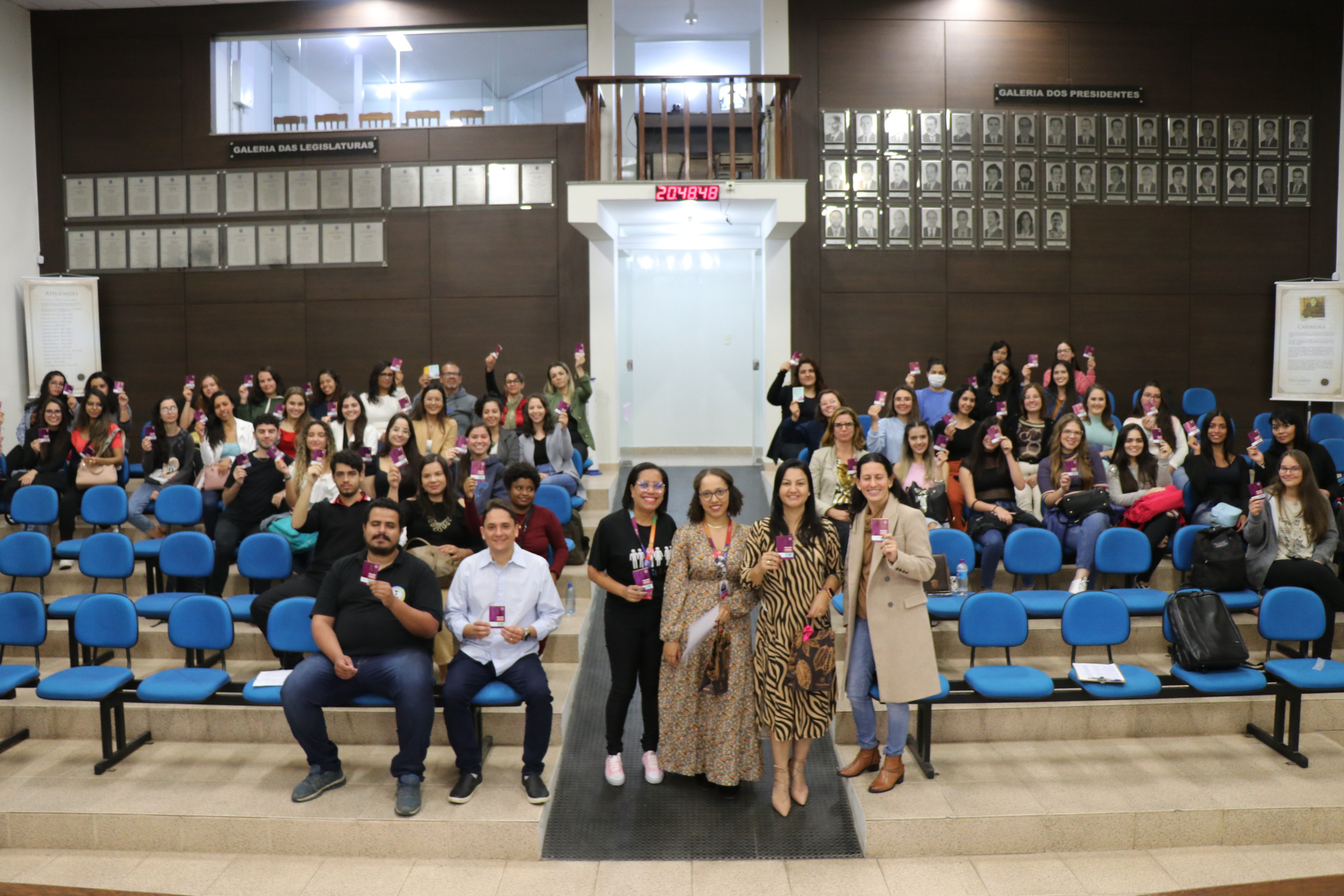 Parlamento Mulher recebe alunos da Faculdade UNA em mais uma atividade.  