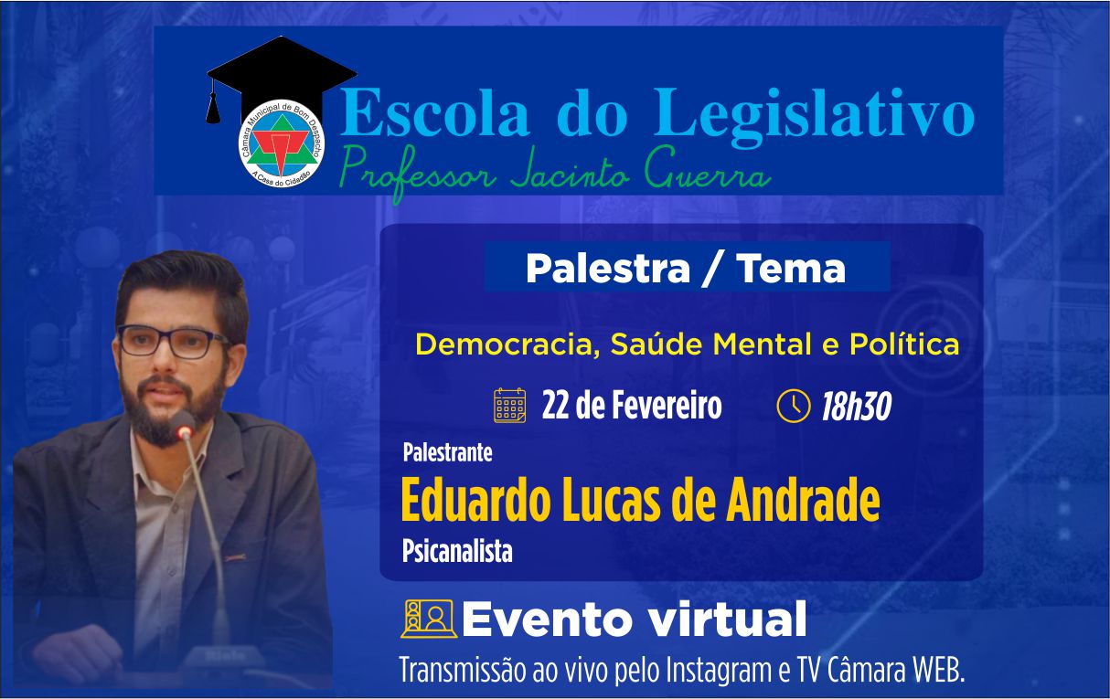 Participe de mais um evento da Escola do Legislativo.