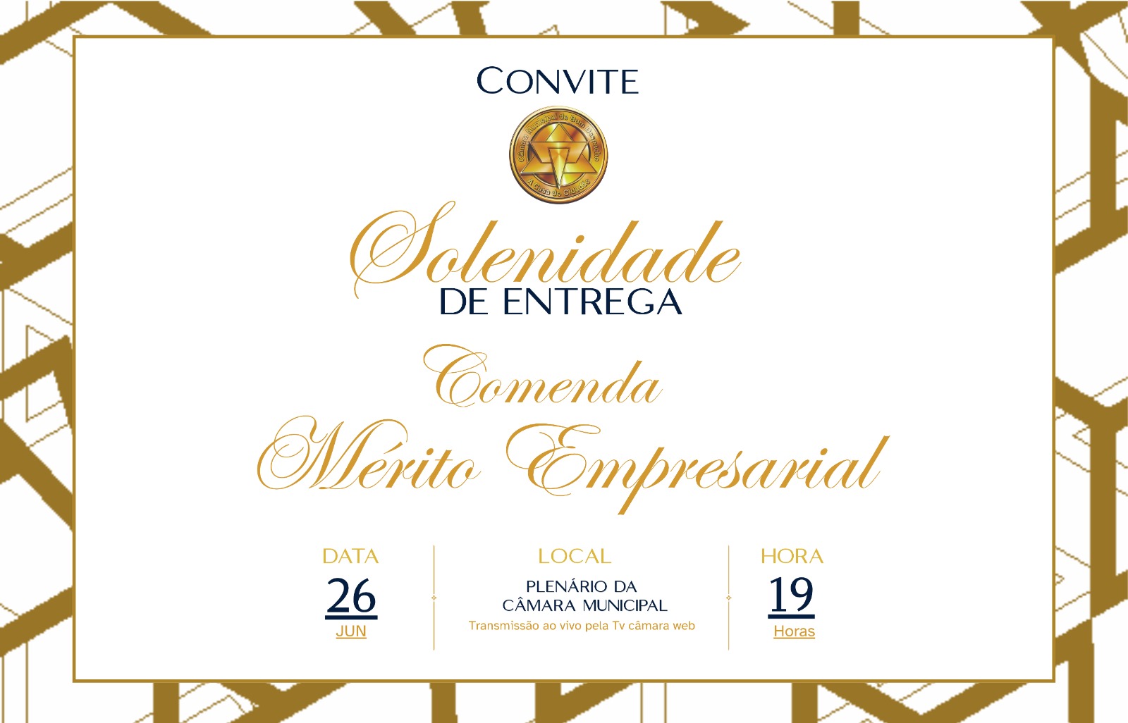 Reconhecimento ao empreendedorismo que fortalece o desenvolvimento da cidade.