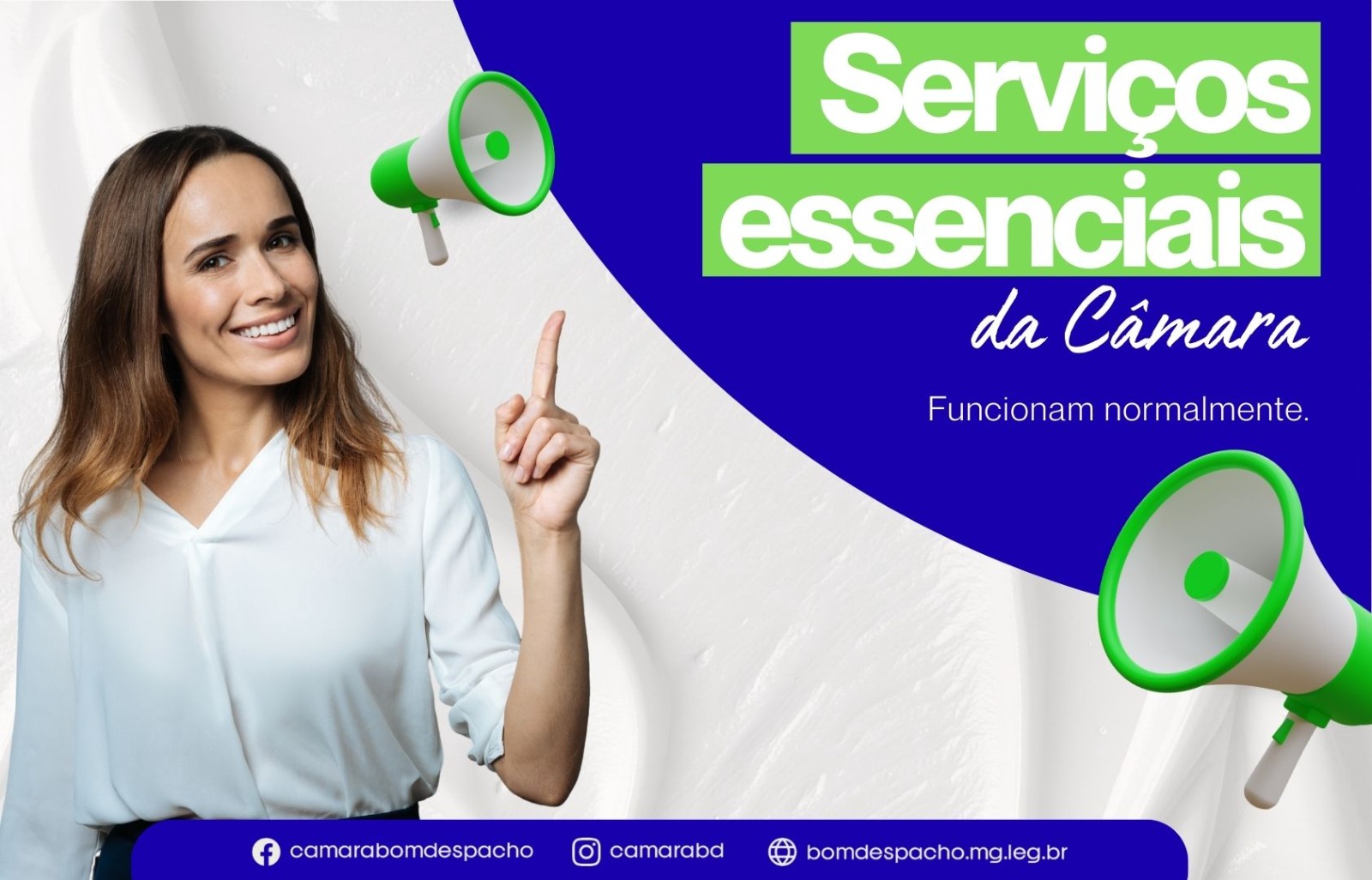 Serviços essenciais da Câmara estão funcionando normalmente. 