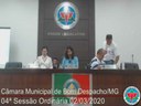 4ª Sessão Ordinária da Câmara Municipal de Bom Despacho/MG - 02-03-2020