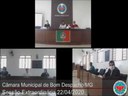3ª Sessão Extraordinária da Câmara Municipal de Bom Despacho/MG 22-04-2020